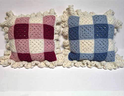 Vtg handmade crochet granny - vtg,